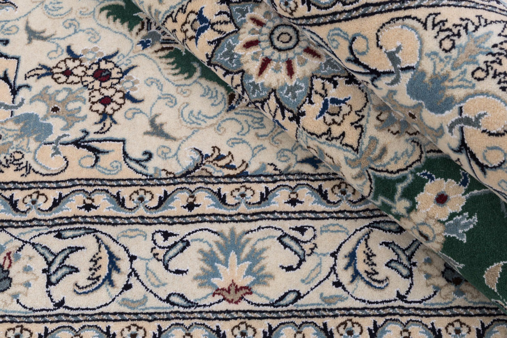 Perserteppich - Nain - 237 x 162 cm - grün