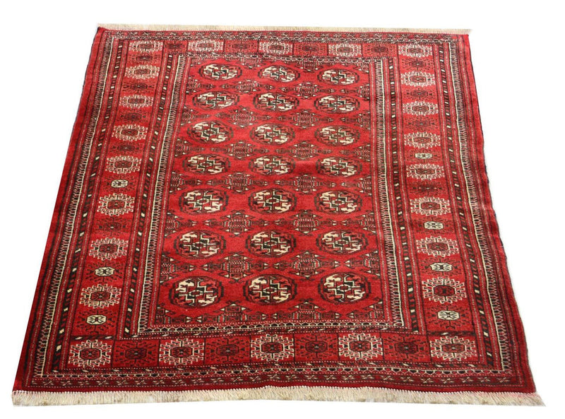 Afghansk matta - 154 x 114 cm - röd
