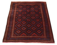 Baluch-matta - 180 x 121 cm - mörkröd