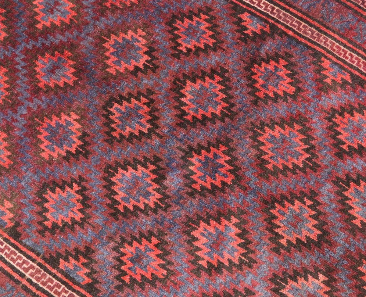 Baluch-matta - 180 x 121 cm - mörkröd