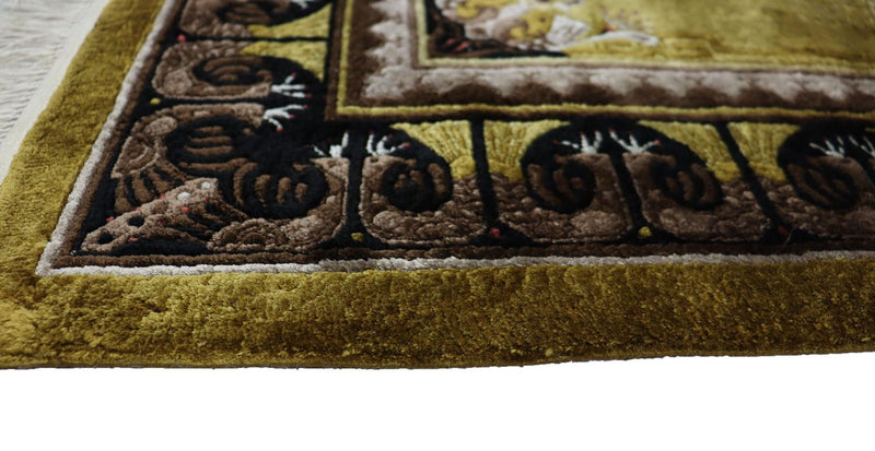 Kina matta - 190 x 90 cm - grön