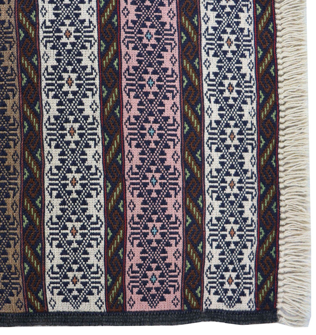 Kelim Carpet - orientalisk matta - 205 x 129 cm - blå