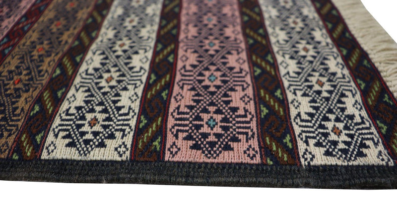 Kelim Carpet - orientalisk matta - 205 x 129 cm - blå