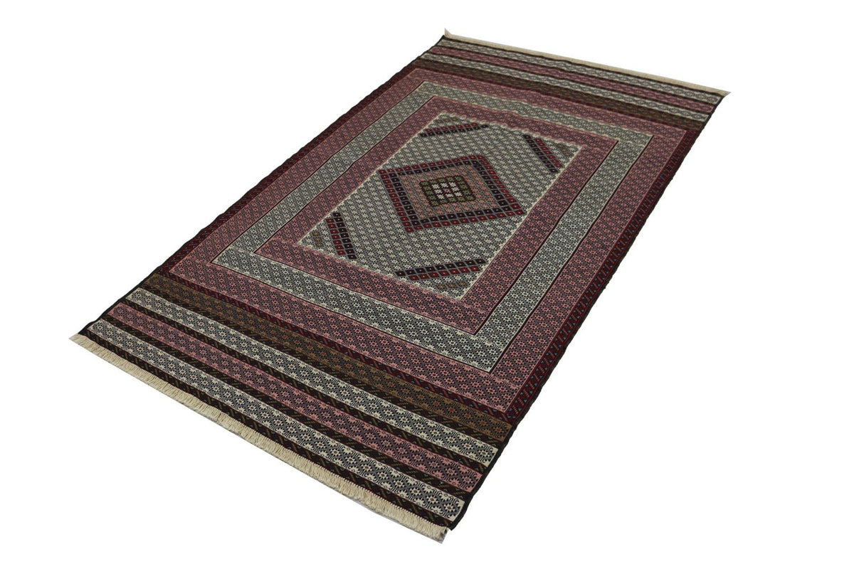 Kelim Carpet - orientalisk matta - 205 x 129 cm - blå