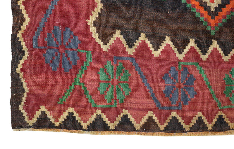 Kelim Carpet - orientalisk matta - 303 x 158 cm - blå