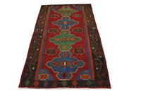 Kelim Carpet - orientalisk matta - 284 x 165 cm - röd