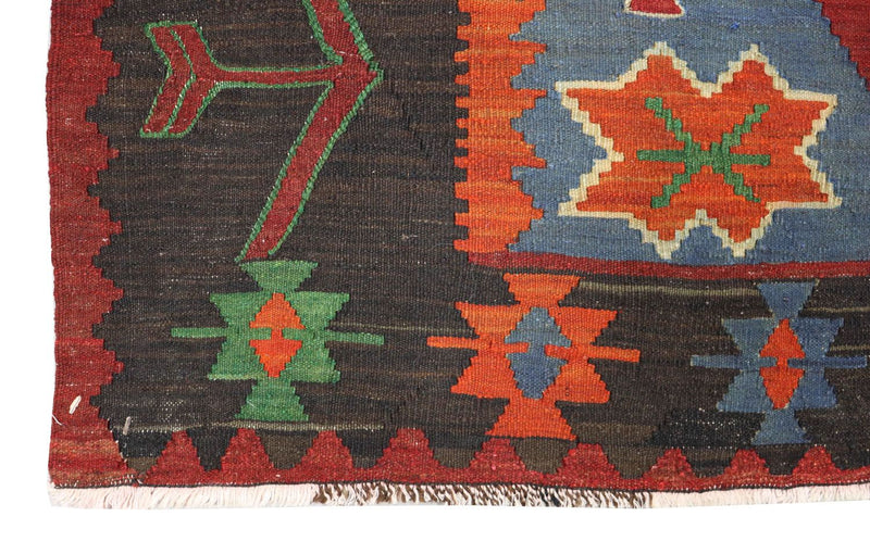 Kelim Carpet - orientalisk matta - 284 x 165 cm - röd