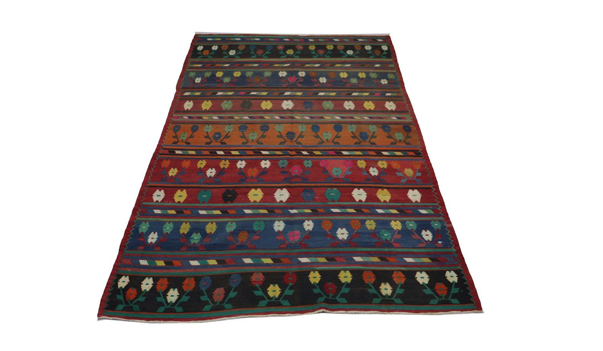 Kelim Carpet - orientalisk matta - 244 x 174 cm - flerfärgad