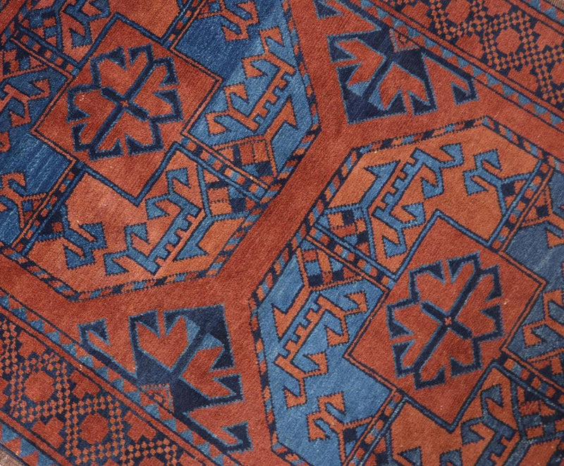 Afghansk matta - 124 x 90 cm - röd