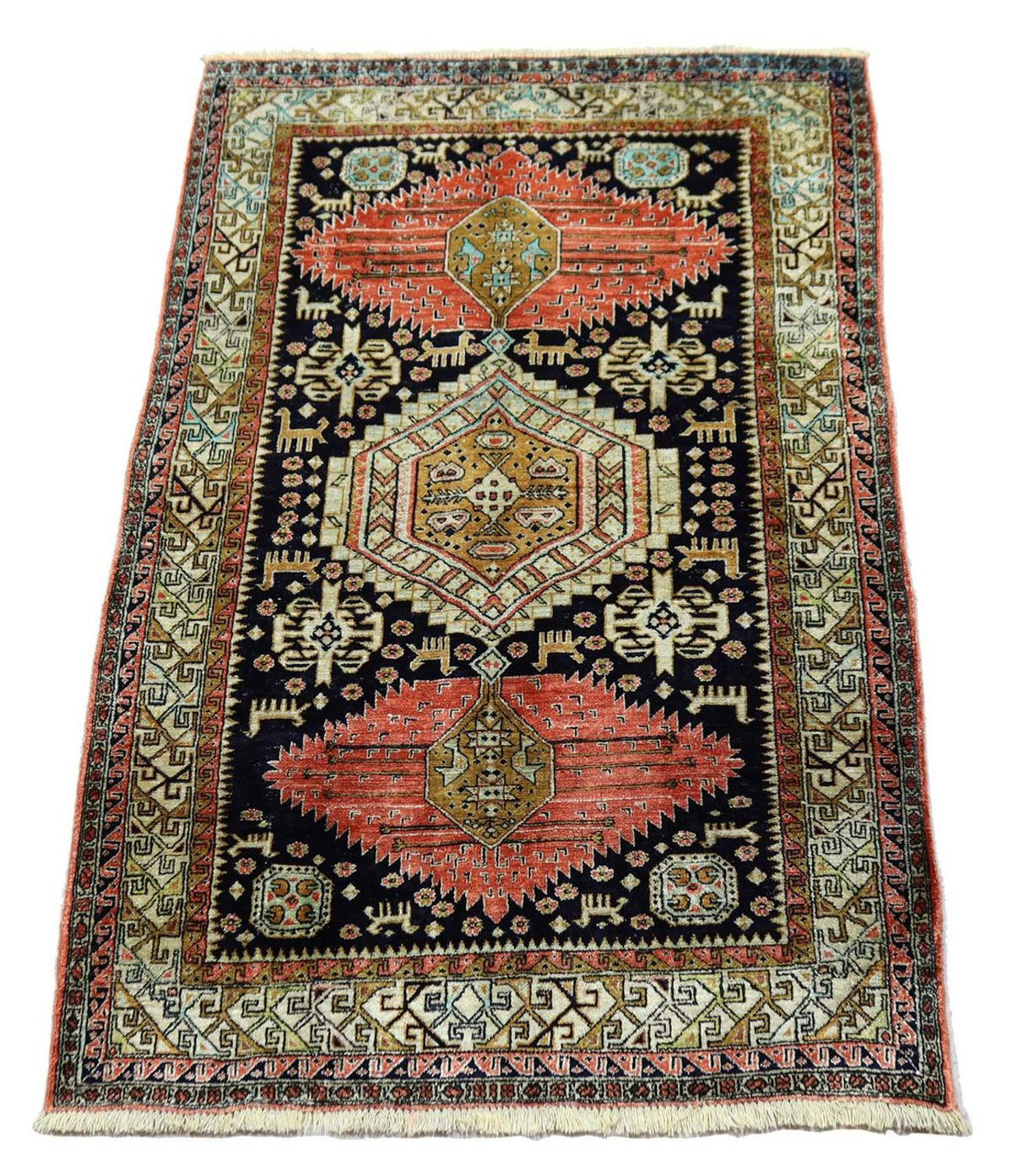 Oriental Carpet - 130 x 84 cm - mörkblå