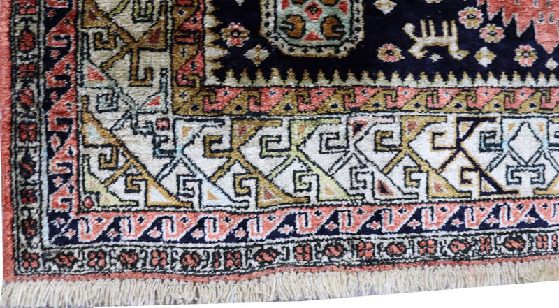 Oriental Carpet - 130 x 84 cm - mörkblå