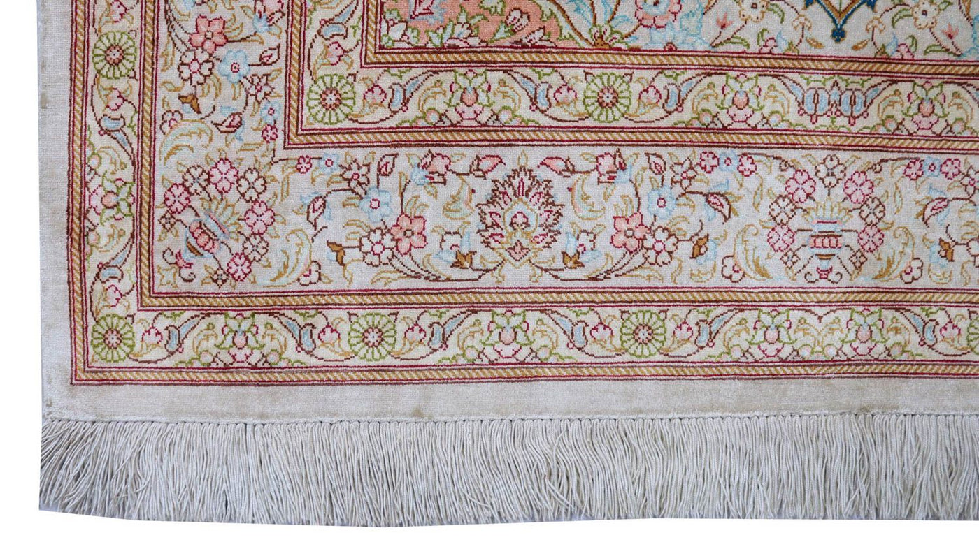 Qom silke Mattan 150x100cm - Persisk matta
