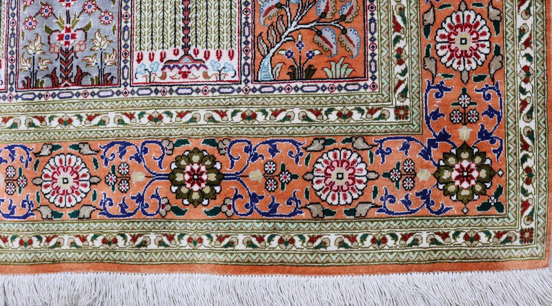 Silk Carpet - Ghom Silk - Premium - 157 x 100 cm - rost