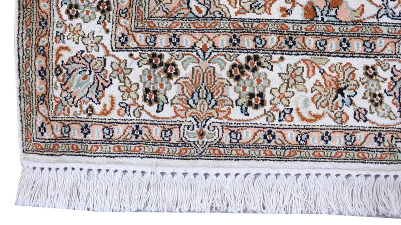 Sidenmatta - Kashmir Silk - 158 x 96 cm - beige