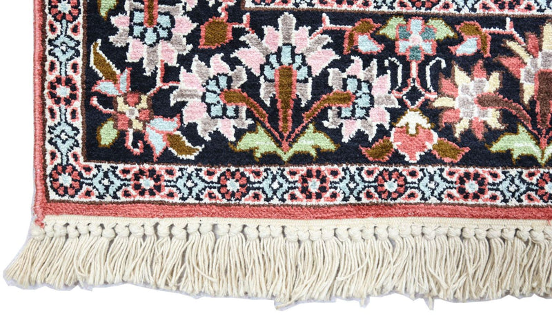 Sidenmatta - Kashmir Silk - 152 x 91 cm - mörkröd