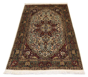 Sidenmatta - Kashmir Silk - 170 x 109 cm - röd