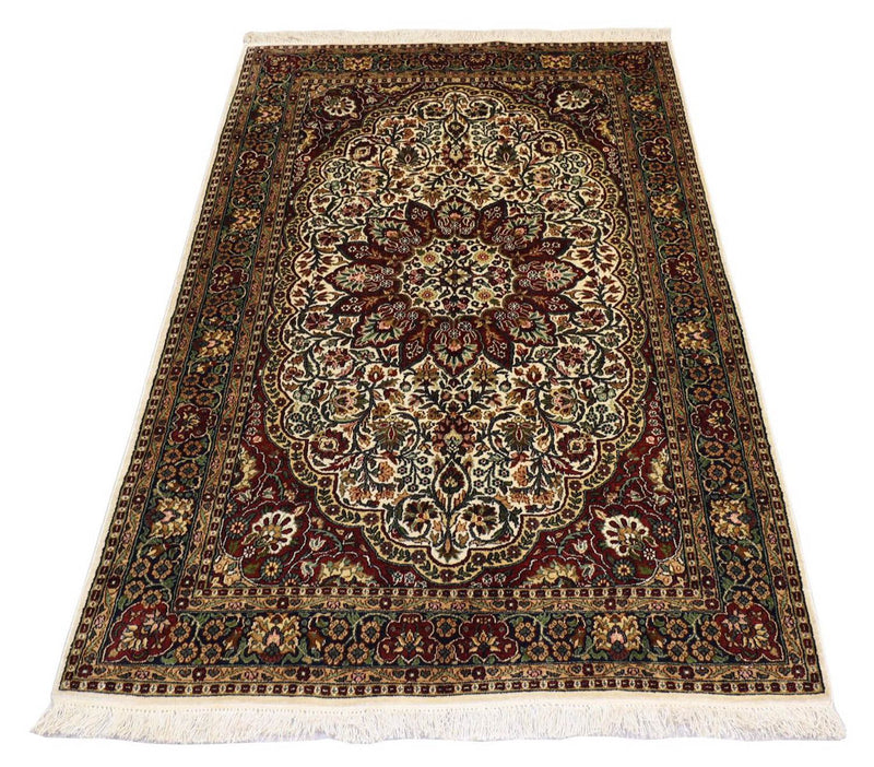 Sidenmatta - Kashmir Silk - 170 x 109 cm - röd