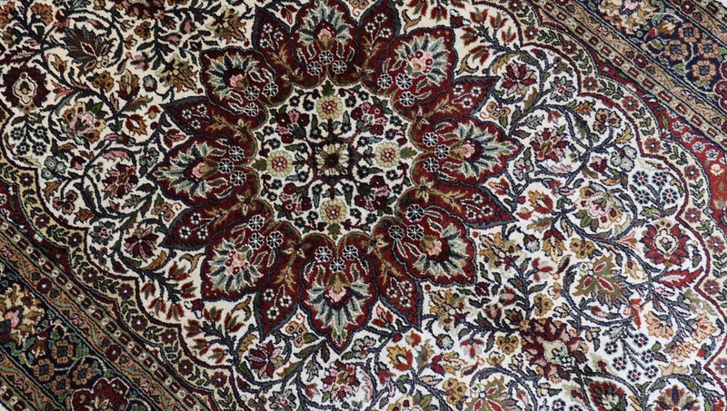 Sidenmatta - Kashmir Silk - 170 x 109 cm - röd