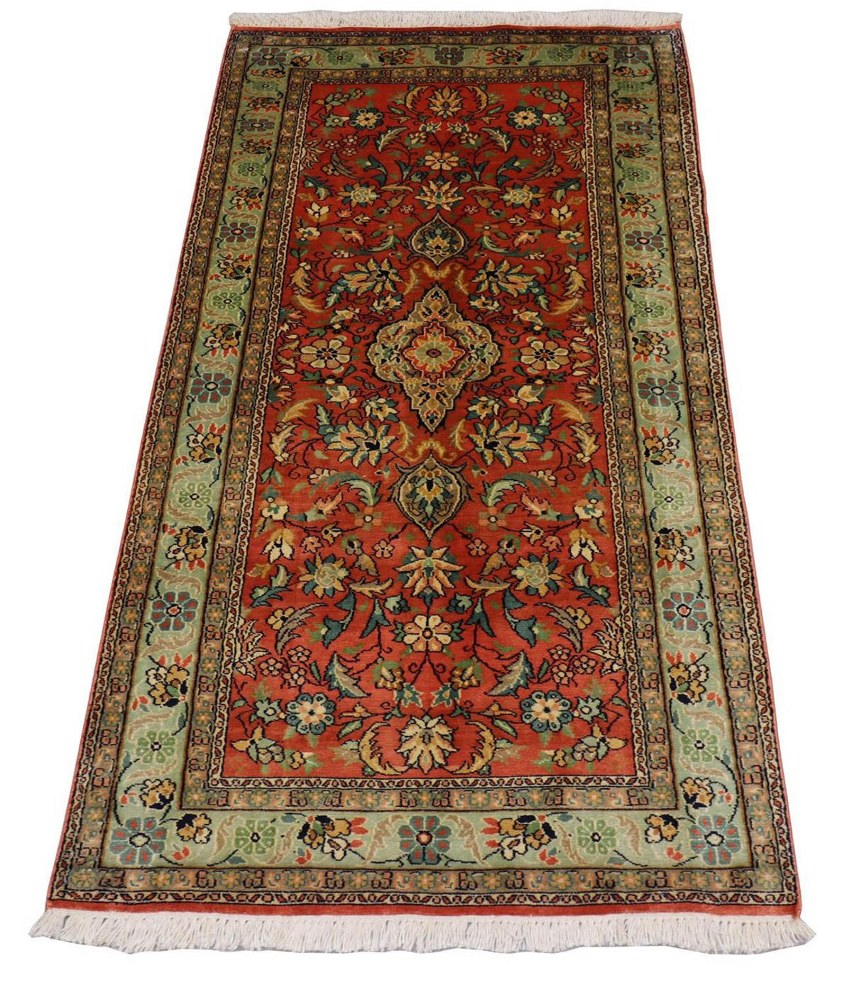 Sidenmatta - Kashmir Silk - 153 x 80 cm - röd