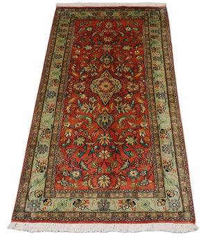 Sidenmatta - Kashmir Silk - 153 x 80 cm - röd