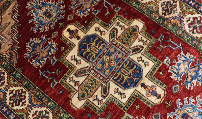 Ziegler Carpet - Kazak - 155 x 102 cm - mörkröd