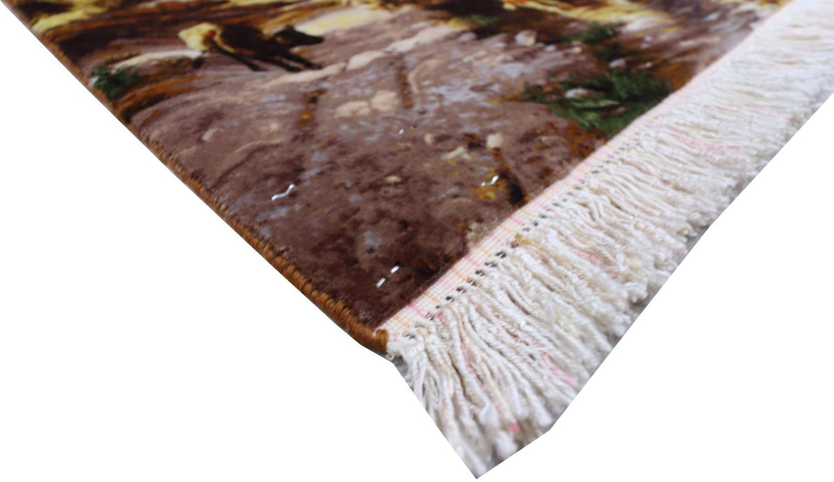 Persisk matta - Tabriz - 72 x 50 cm - flerfärgad