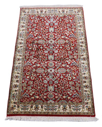 Sidenmatta - Kashmir Silk - 124 x 77 cm - röd