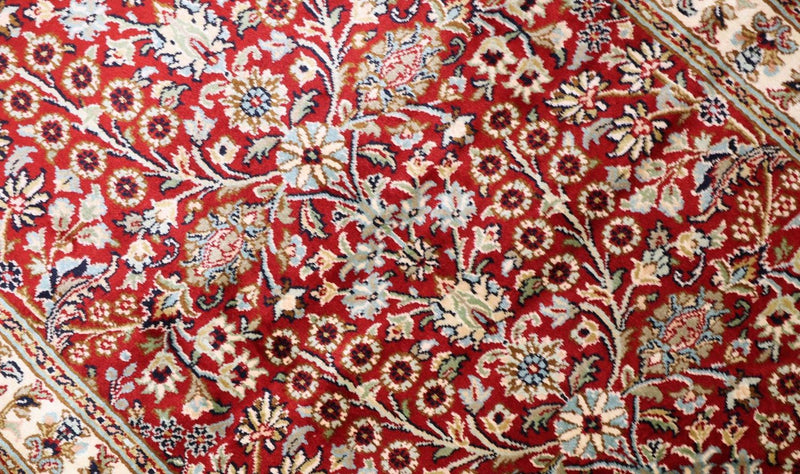 Sidenmatta - Kashmir Silk - 124 x 77 cm - röd