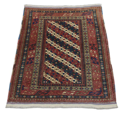 Afghansk matta - Bukhara kvadrat  - 103 x 93 cm - mörkblå