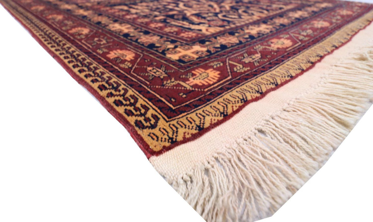 Afghansk matta - 150 x 100 cm - svart