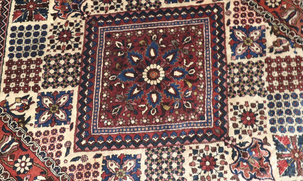 Persisk matta - Nomadic - 204 x 142 cm - mörkröd