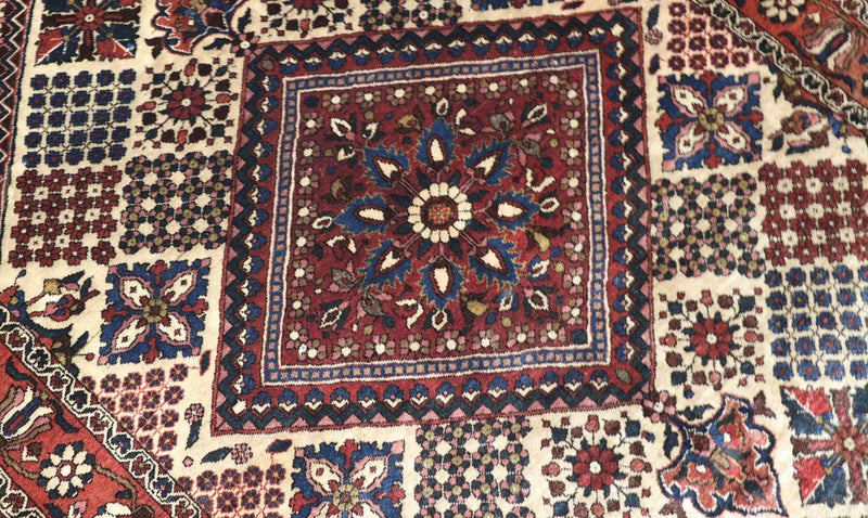 Persisk matta - Nomadic - 204 x 142 cm - mörkröd