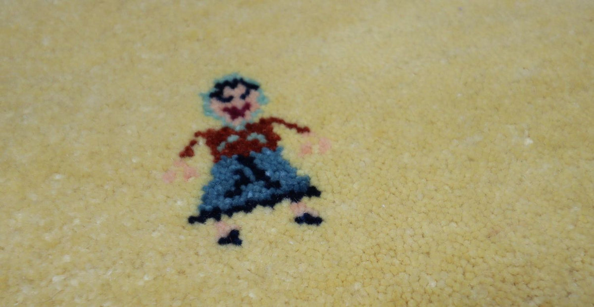 Gabbeh-matta - Loribaft Persian - 155 x 128 cm - olivgrön