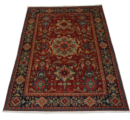 Oriental Carpet - 205 x 139 cm - mörkröd