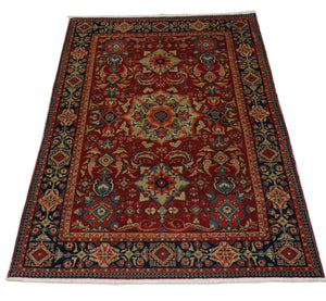 Oriental Carpet - 205 x 139 cm - mörkröd