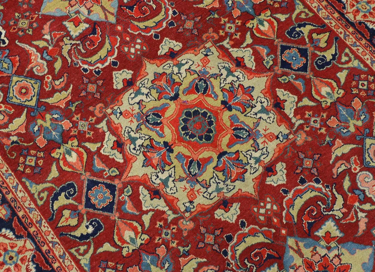 Oriental Carpet - 205 x 139 cm - mörkröd