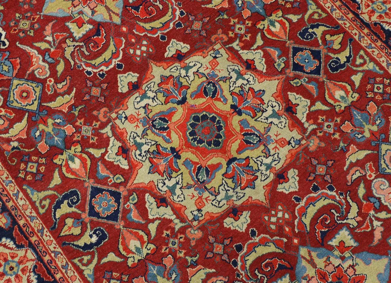 Oriental Carpet - 205 x 139 cm - mörkröd