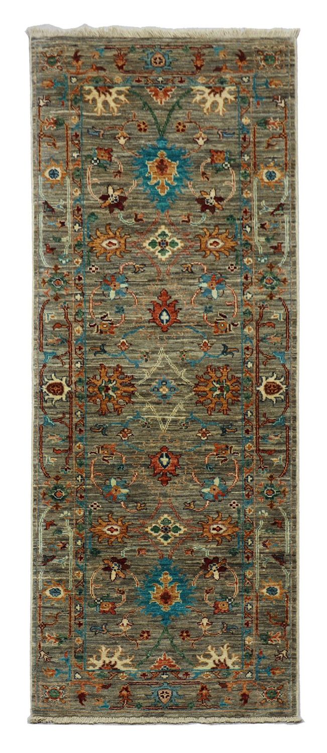 Runner Ziegler Carpet - 201 x 77 cm - olivgrön