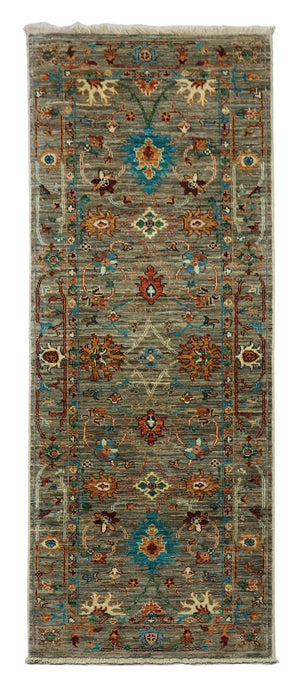 Runner Ziegler Carpet - 201 x 77 cm - olivgrön