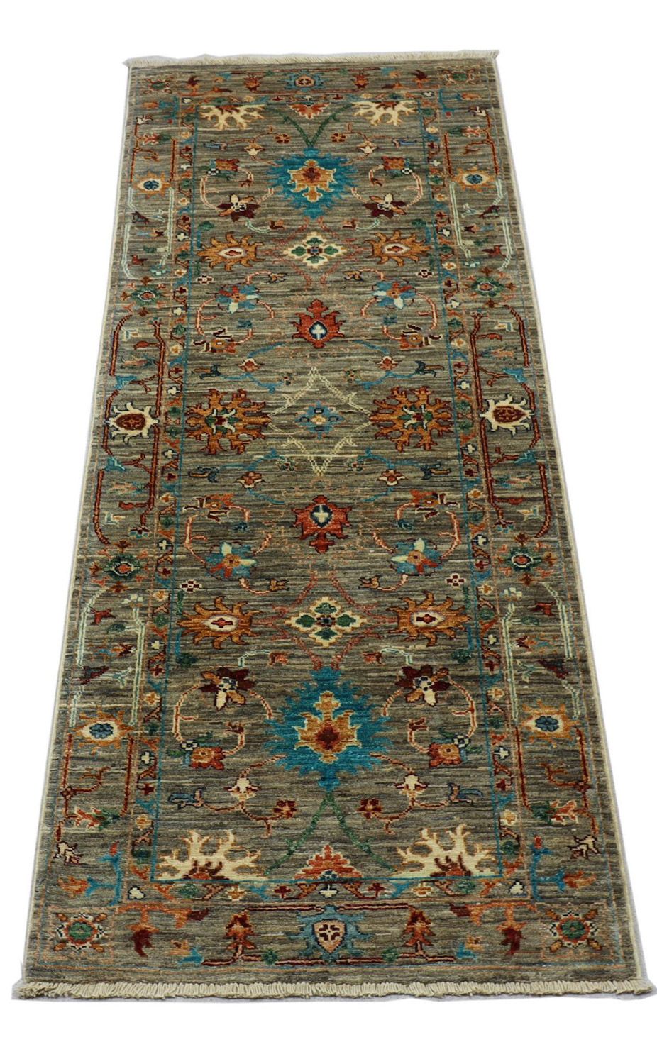 Runner Ziegler Carpet - 201 x 77 cm - olivgrön
