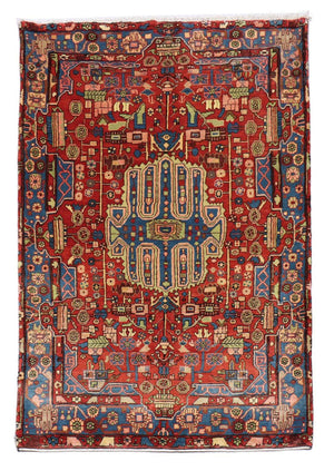 Persisk matta - Nomadic - 215 x 154 cm - röd