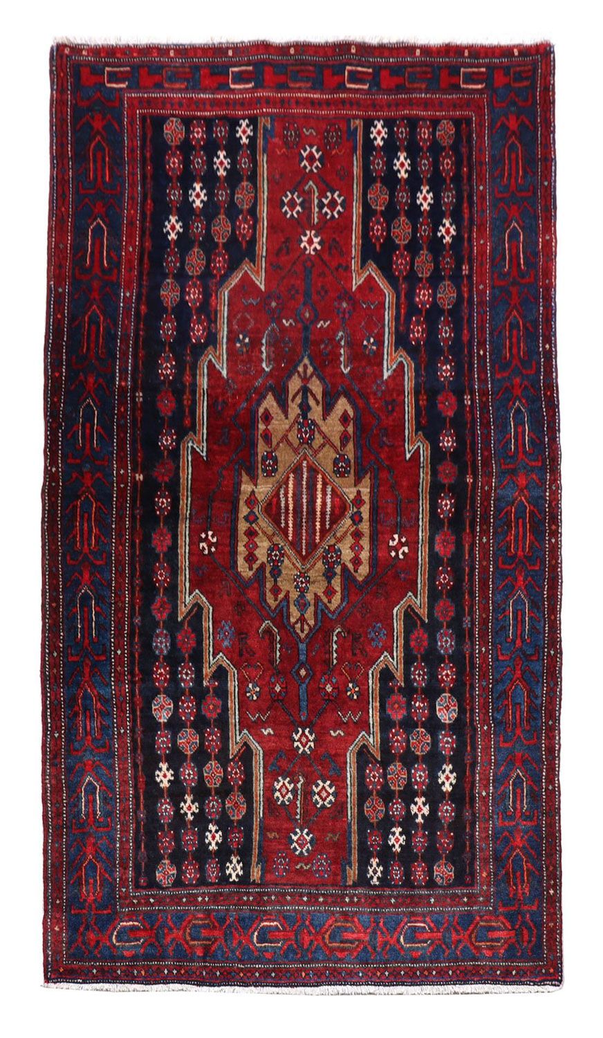 Gabbeh-matta - Loribaft Persian - 243 x 133 cm - röd