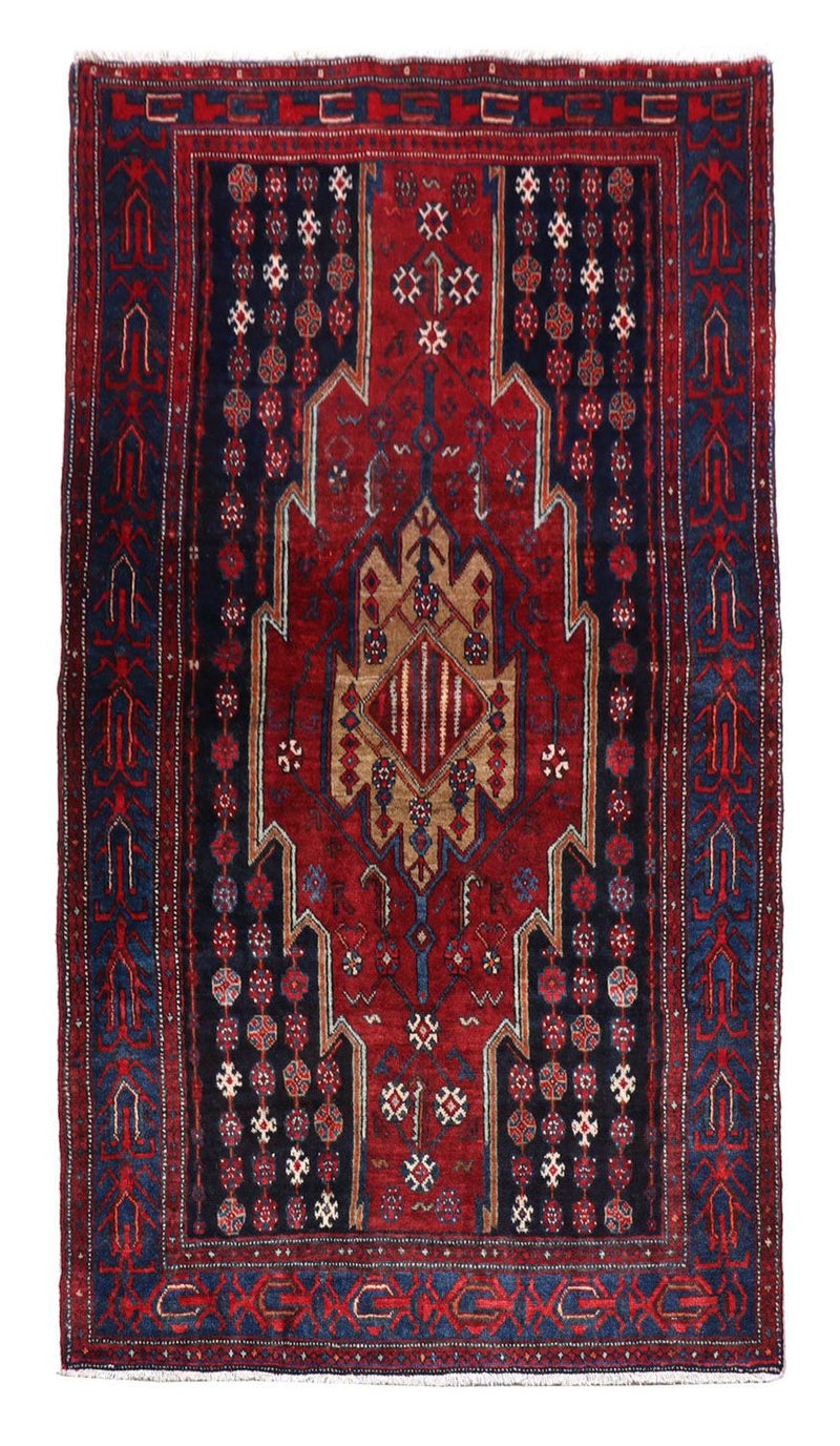Gabbeh-matta - Loribaft Persian - 243 x 133 cm - röd