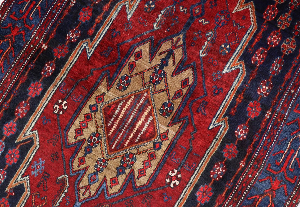 Gabbeh-matta - Loribaft Persian - 243 x 133 cm - röd