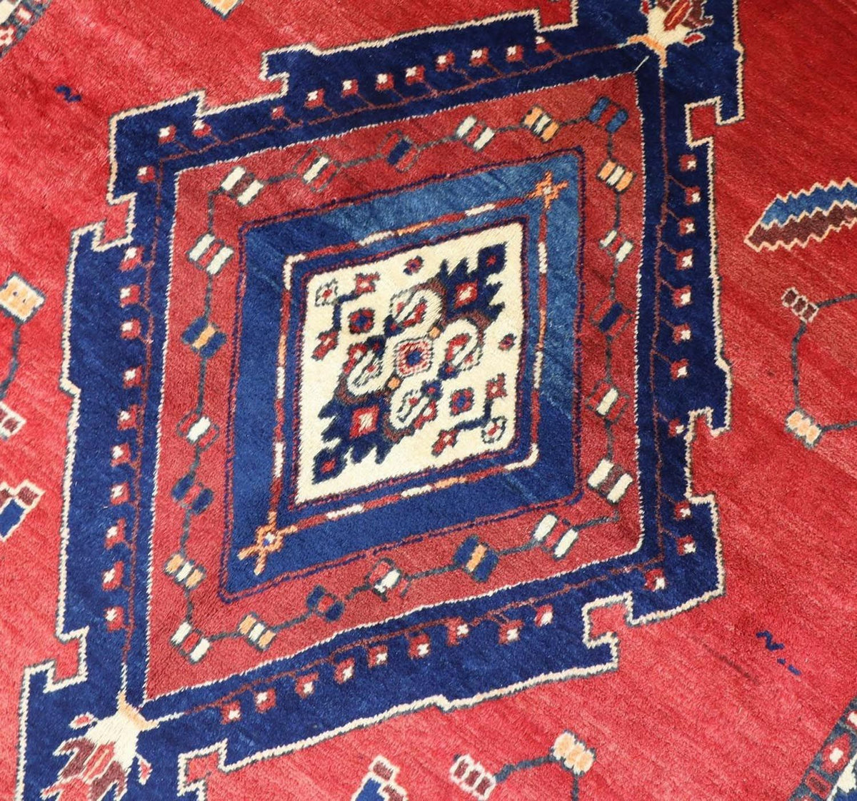 Persisk matta - Nomadic - 212 x 154 cm - röd