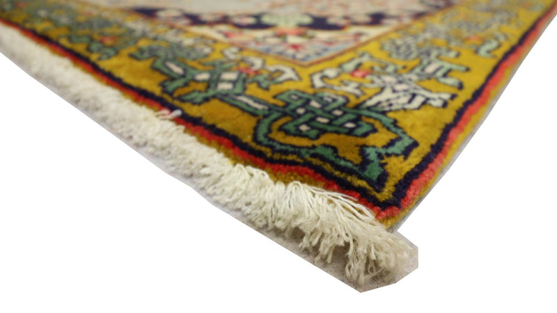 Persisk matta - Ghom kvadrat  - 91 x 78 cm - silver