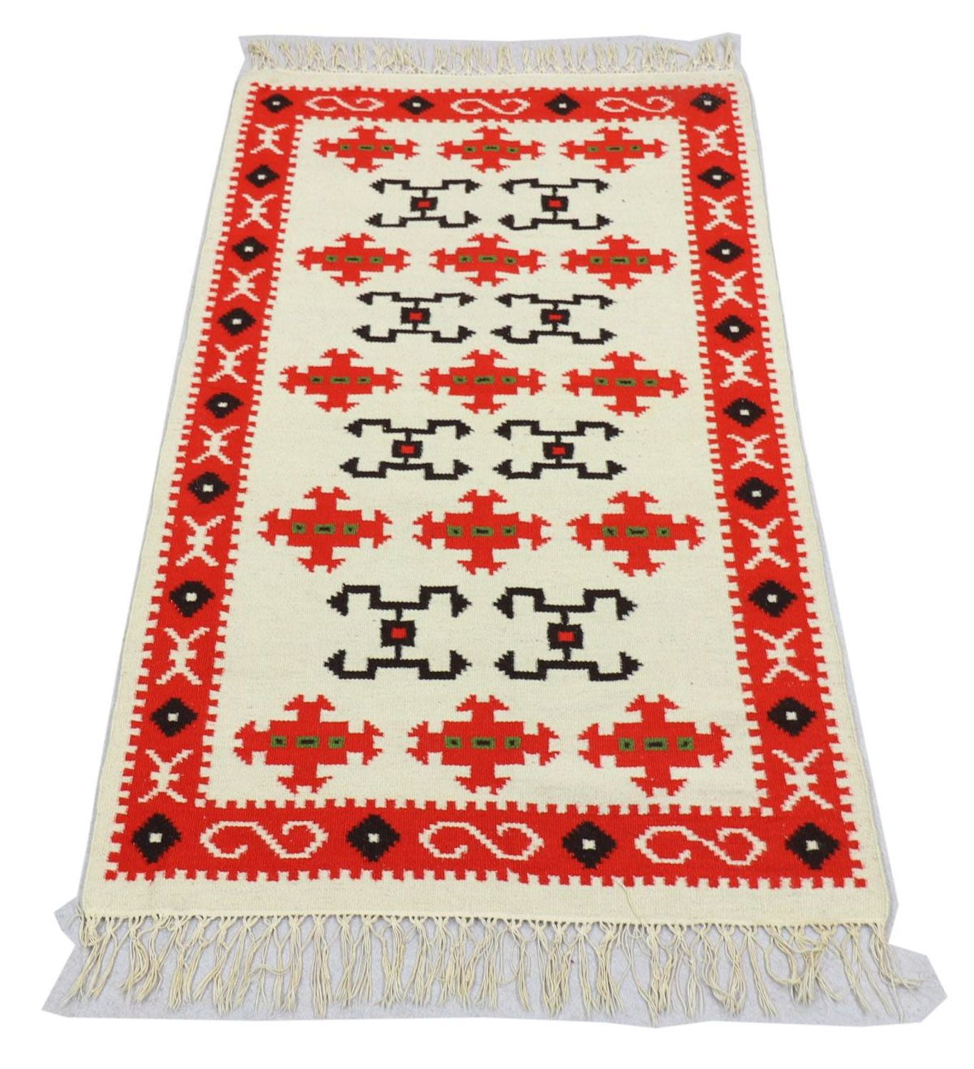 Modern kilim Mattan 160x100cm - Perserteppich Wollteppich