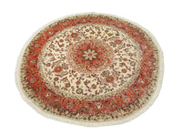 Persisk matta - Tabriz - Royal runt  - 230 x 230 cm - beige