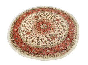 Persisk matta - Tabriz - Royal runt  - 230 x 230 cm - beige