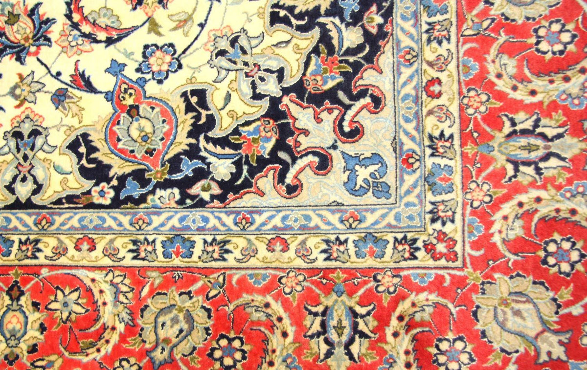 Persisk matta - Isfahan - Premium - 243 x 153 cm - beige